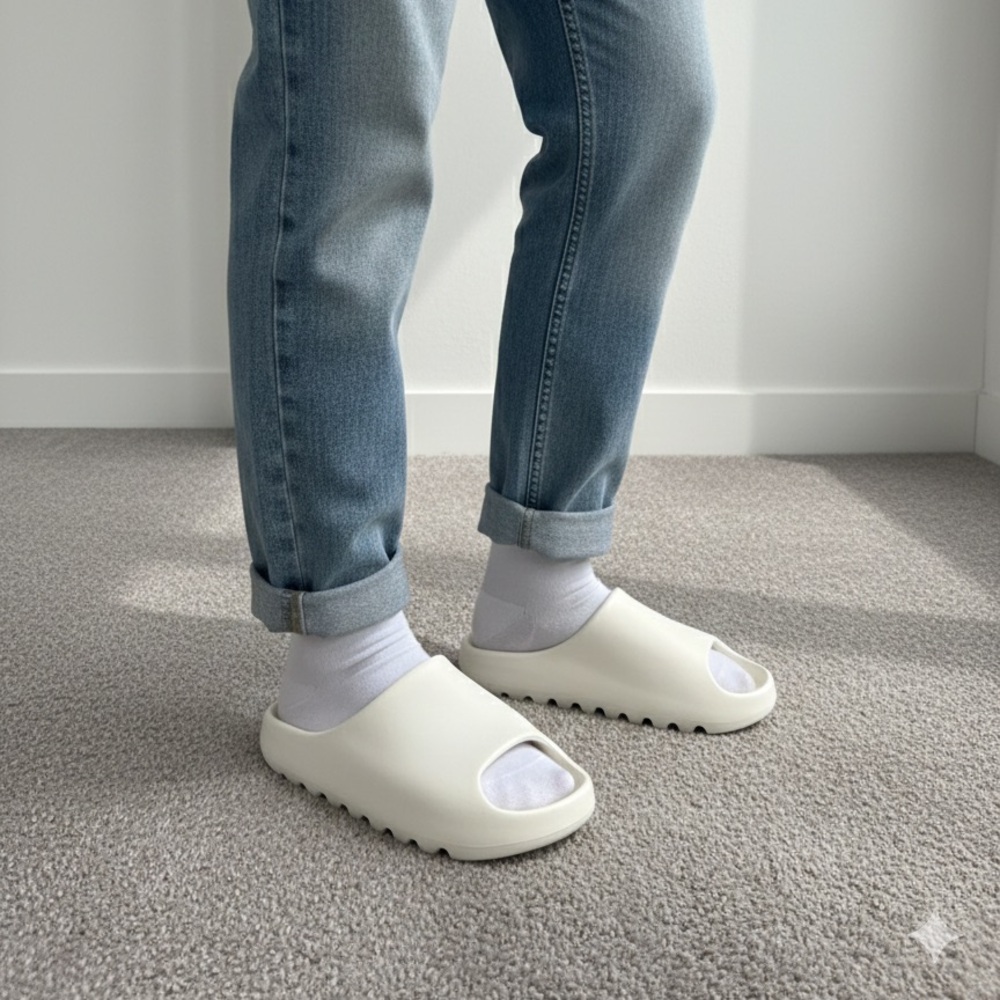 White slides Size 38-39